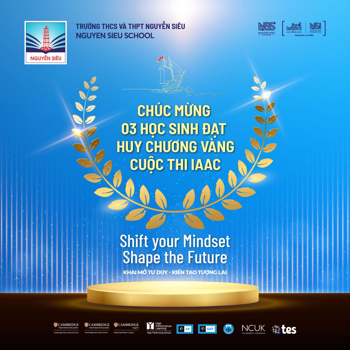 Học sinh Nguyễn Siêu ghi dấu quốc tế, rinh 3 Huy chương Vàng tại cuộc thi IAAC