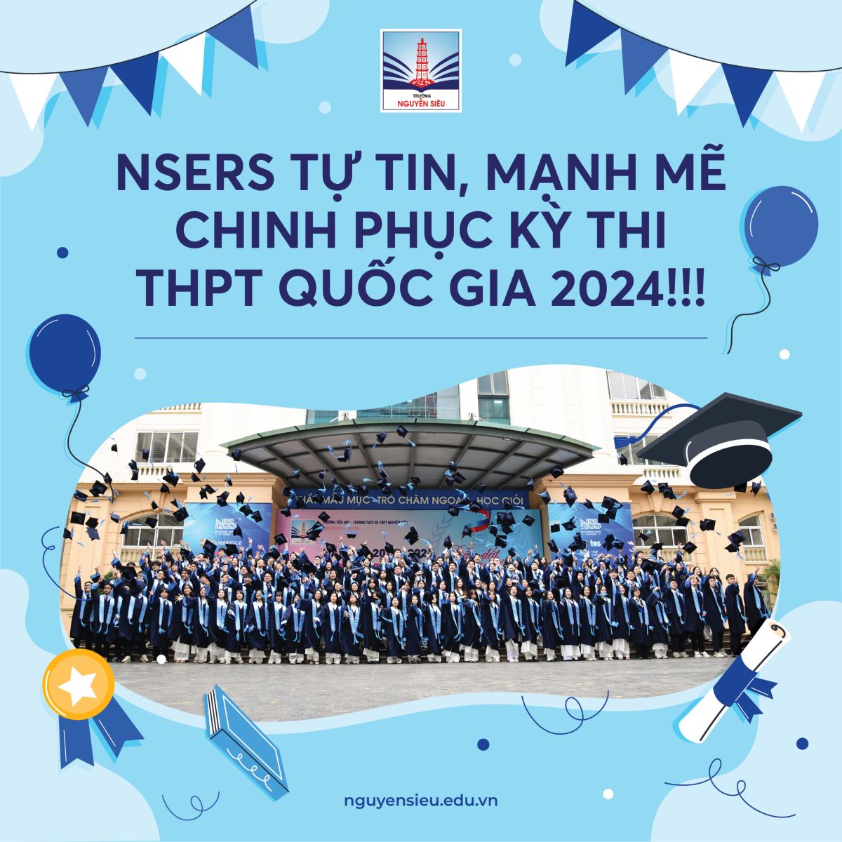 97% NS-ERS DỰ KỲ THI TỐT NGHIỆP THPT 2024 CÓ ĐIỂM 10 NGOẠI NGỮ