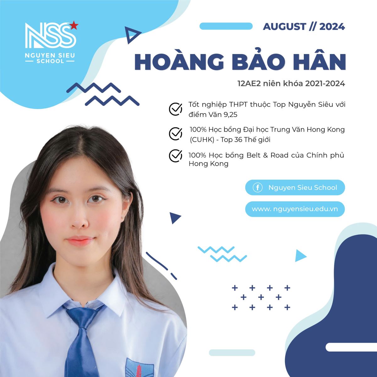HỌC SINH 12AE ĐẠT 2 HỌC BỔNG HONGKONG: KIÊN TRÌ, KỈ LUẬT LÀM NÊN THÀNH QUẢ