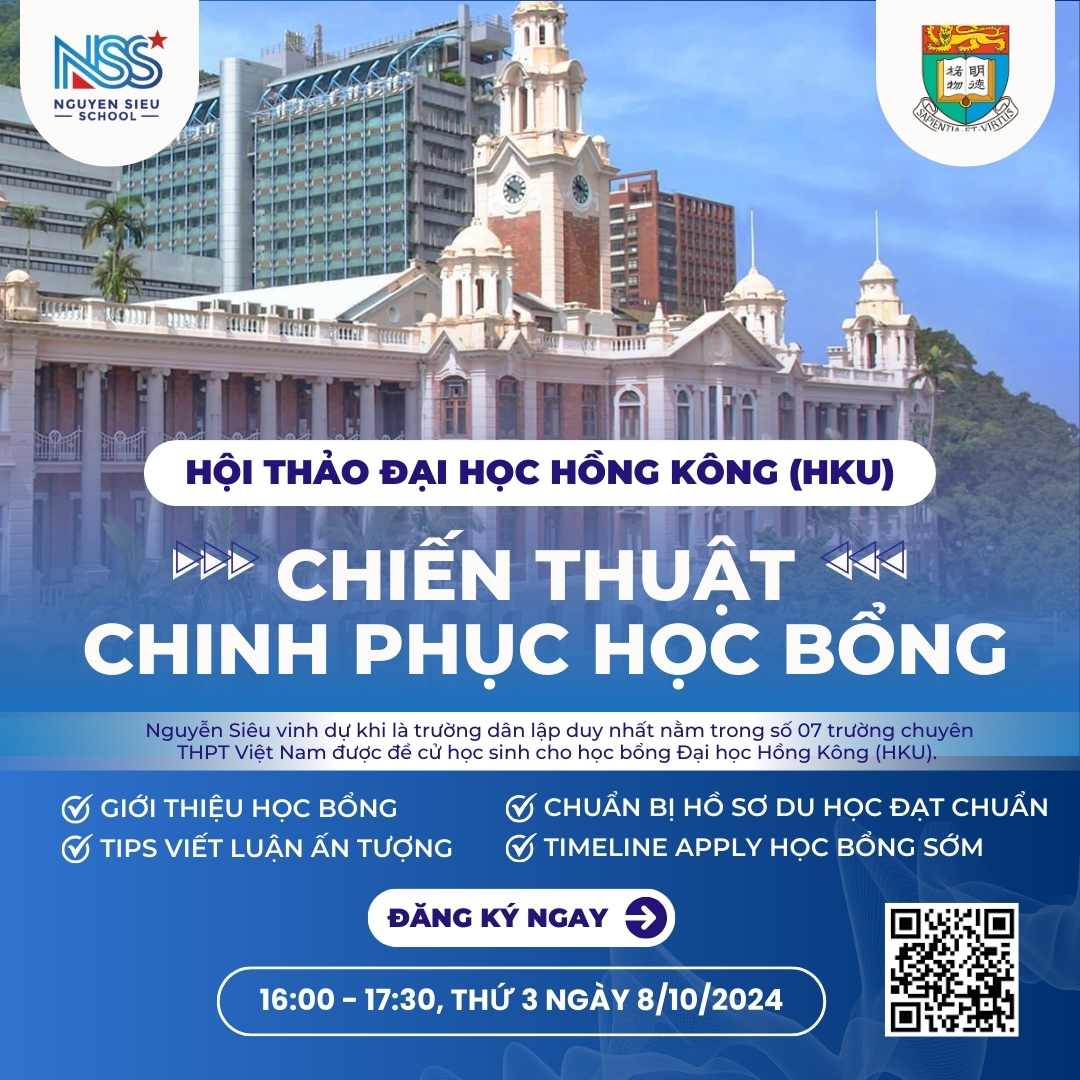 SĂN SỚM HỌC BỔNG HKU TRONG HỘI THẢO "CHIẾN THUẬT CHINH PHỤC HỌC BỔNG CAO"