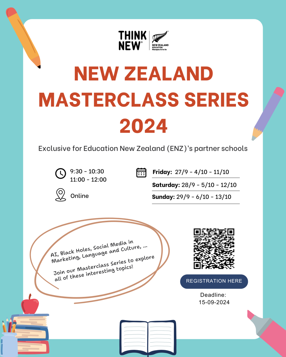 FREE: THAM DỰ CHUỖI LỚP HỌC NEW ZEALAND MASTERCLASS SERIES 2024