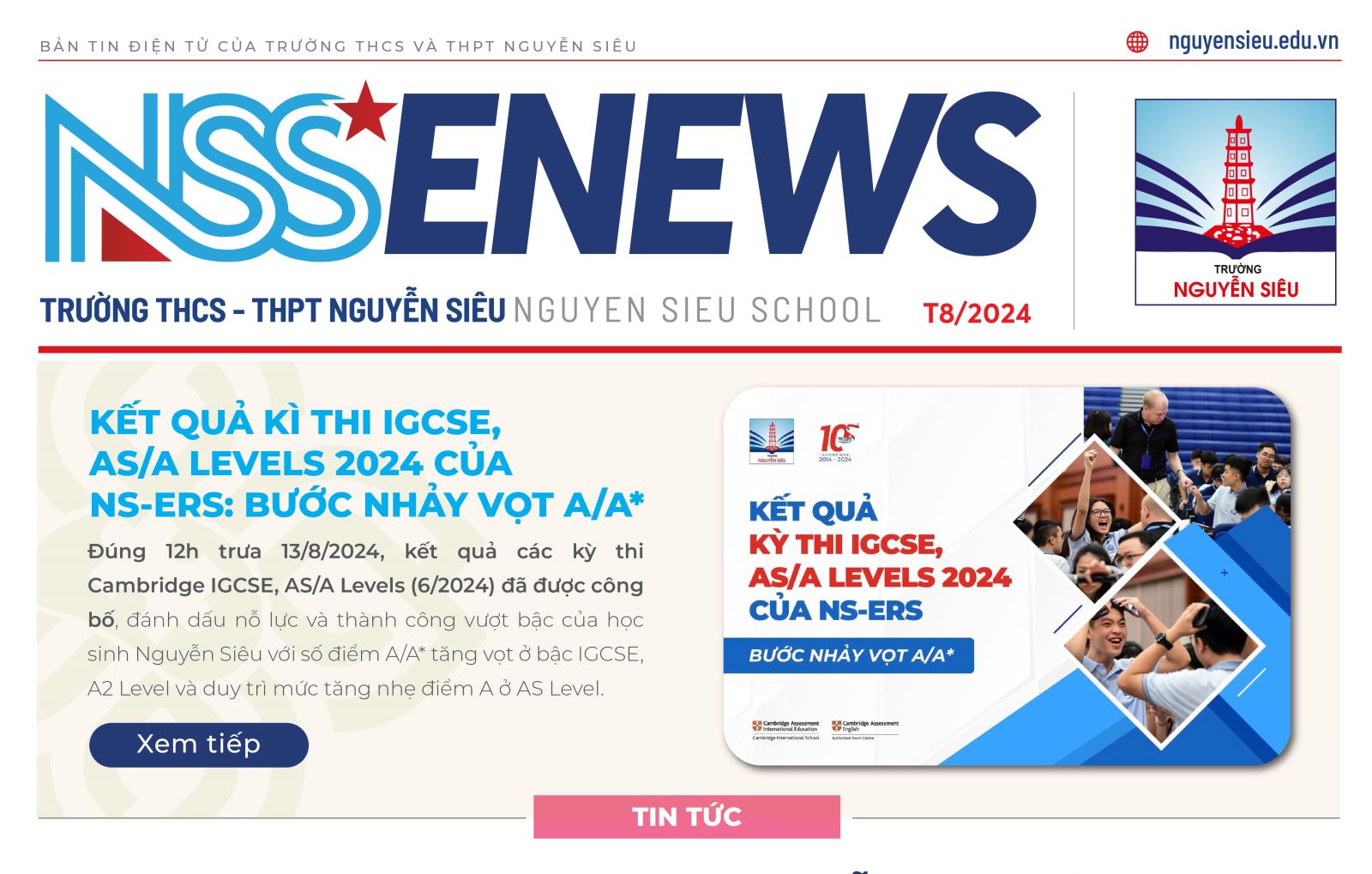 NSS eNEWS #2 (16/8/2024)