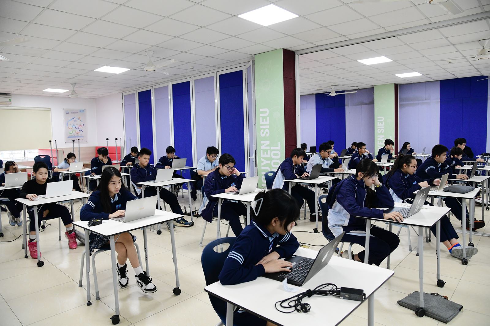GẦN 60 HỌC SINH NGUYỄN SIÊU DỰ THI “TÀI NĂNG TIN HỌC TRẺ QUỐC TẾ - TP HÀ NỘI"