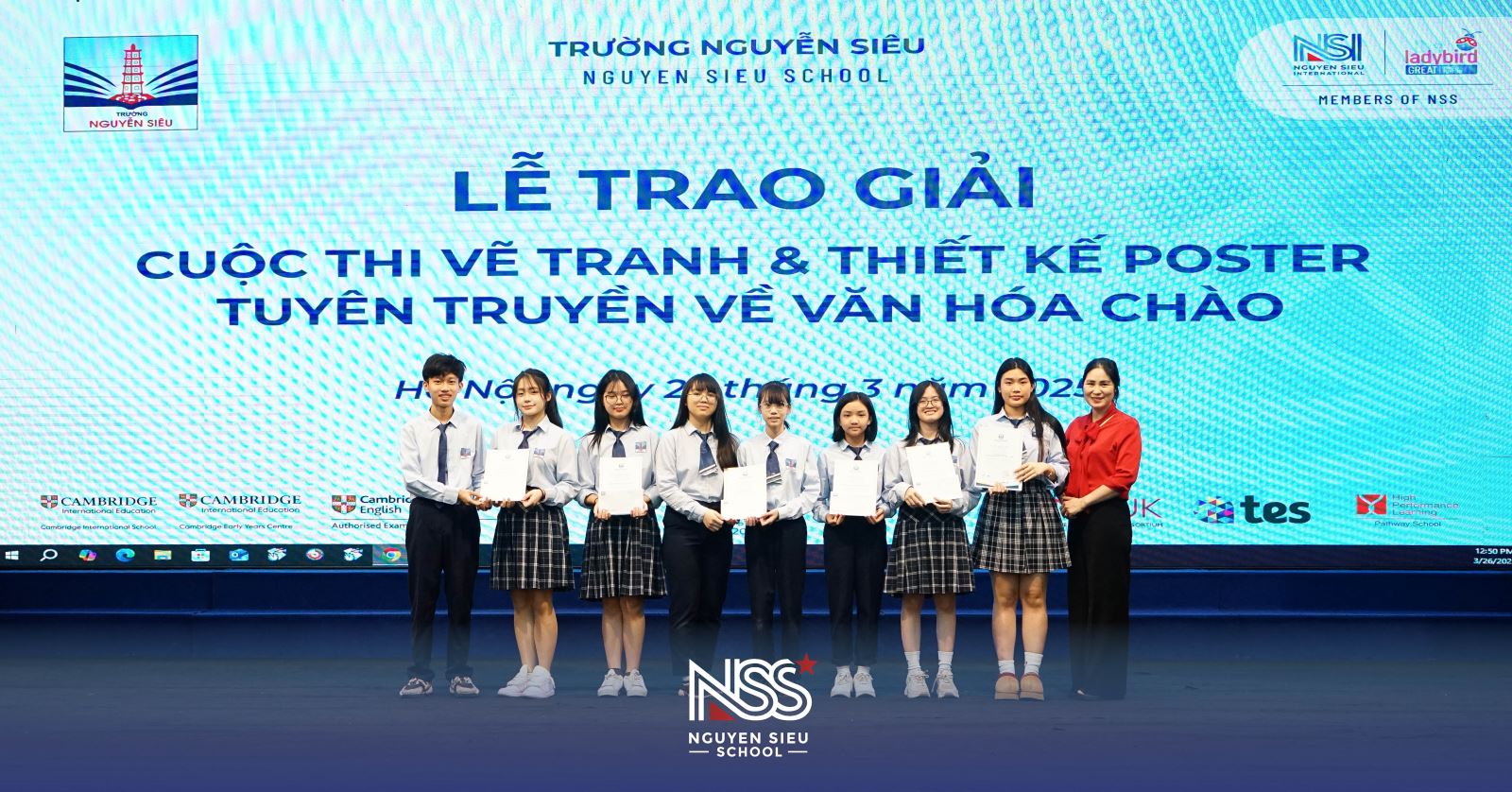 TRAO GIẢI CUỘC THI “VẼ TRANH & THIẾT KẾ POSTER TUYÊN TRUYỀN VỀ VĂN HÓA CHÀO”