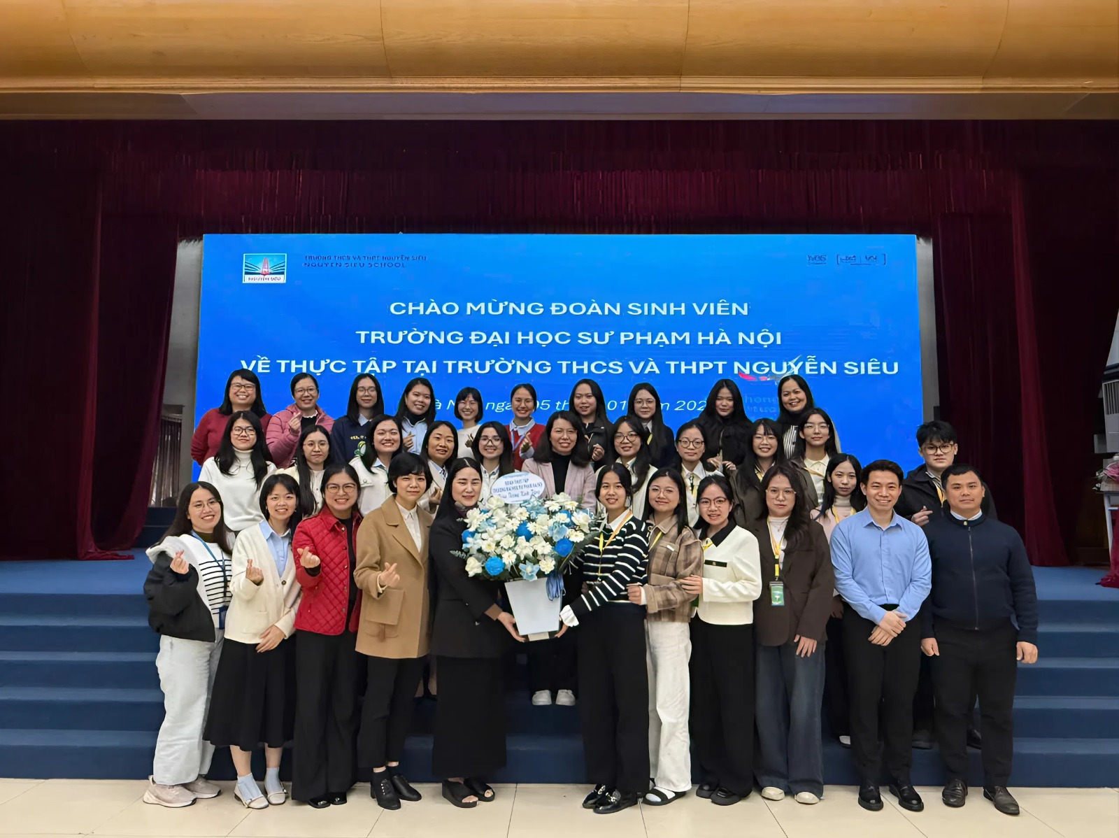 Đồng hành cùng thế hệ giáo viên tương lai: Trường Nguyễn Siêu đón hai Đoàn sinh viên về thực tập nghề nghiệp