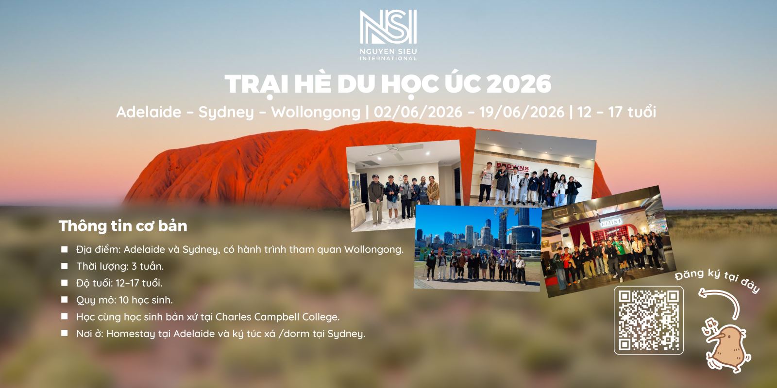 Trại hè Úc và New Zealand 2026: Hành trình hè quốc tế giúp học sinh trưởng thành toàn diện
