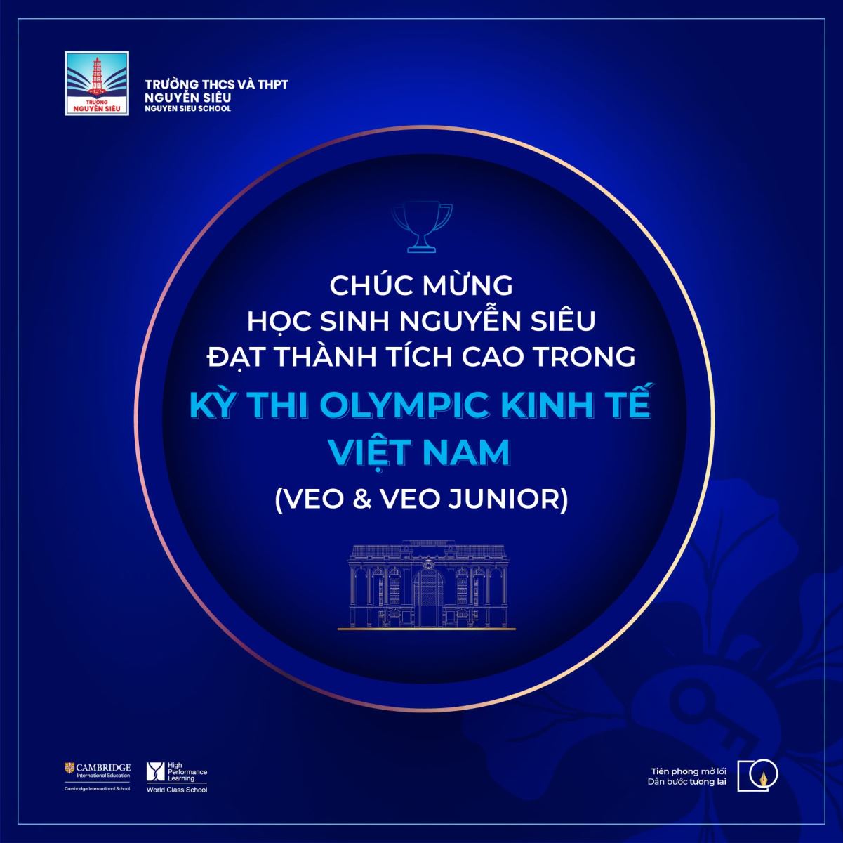 Học sinh Nguyễn Siêu đạt thành tích cao trong kỳ thi VEO, cùng Đội tuyển Quốc gia tham dự kỳ IEO - Olympic Kinh tế Quốc