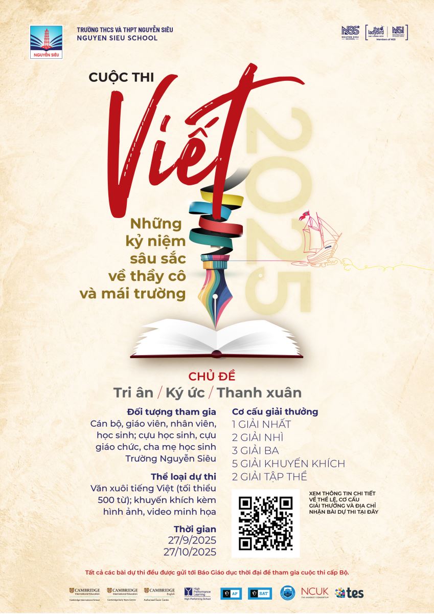 Cuộc thi viết "Những kỷ niệm sâu sắc về thầy cô và mái trường