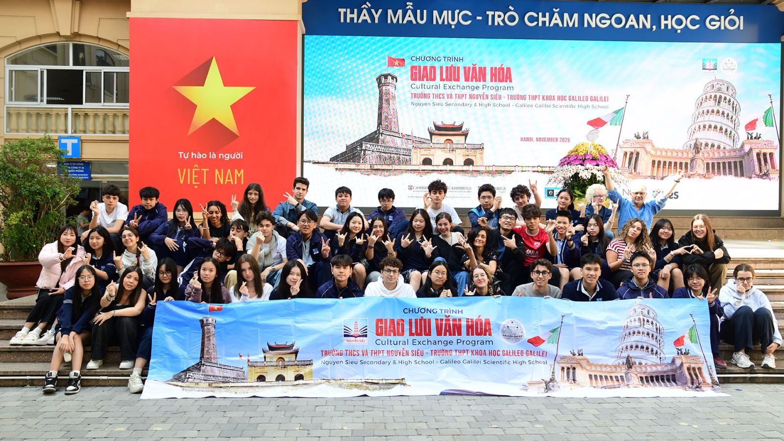 Hai tuần “cùng sống - cùng trải nghiệm” của học sinh Trường Nguyễn Siêu và học sinh Trường Galileo Galilei (Ý)