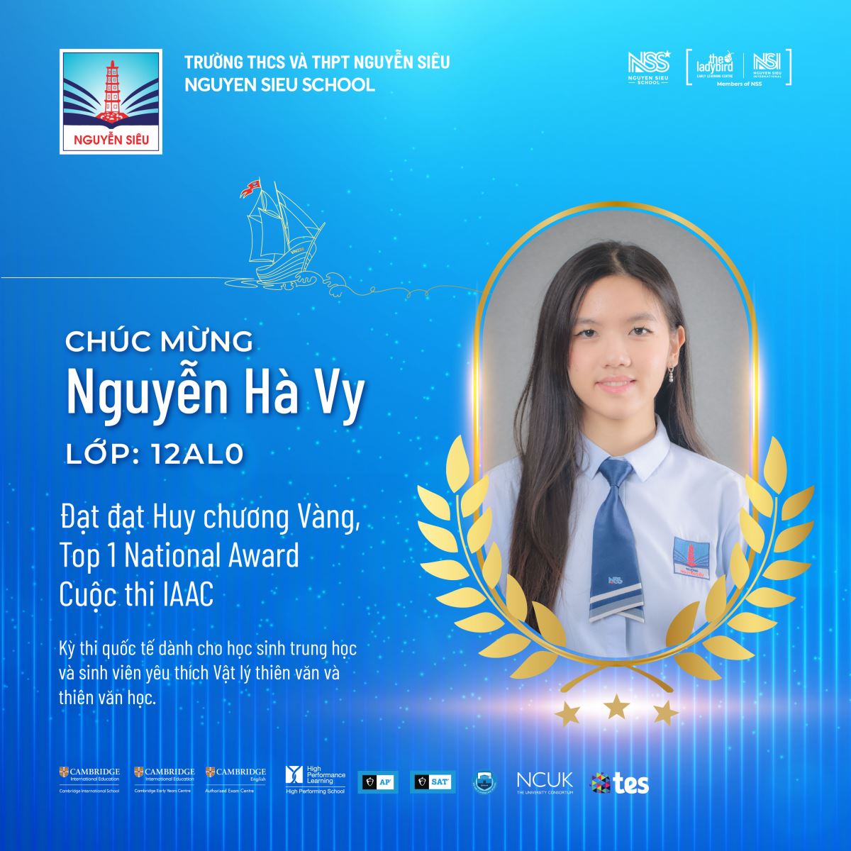 Học sinh Nguyễn Hà Vy