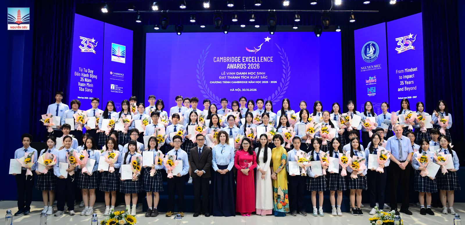 VINH DANH THÀNH TÍCH CAMBRIDGE 2025–2026: TỪ CHECKPOINT ĐẾN A LEVEL
